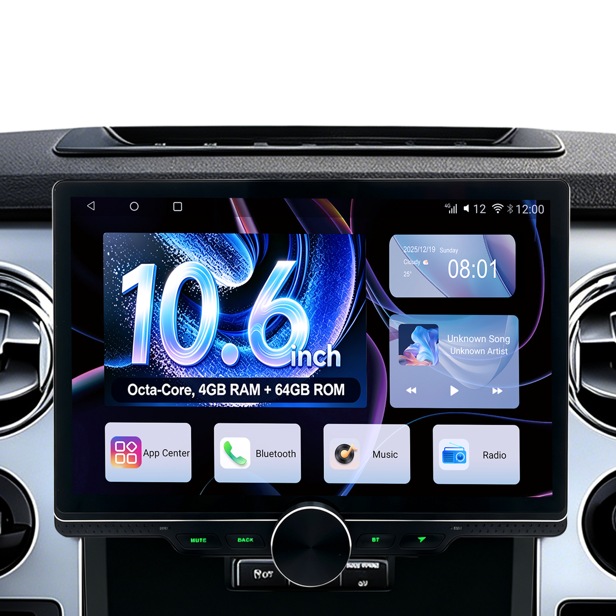 CUSP Ford F150 2009-2014 10.6 Inch HD IPS Screen Android Car Stereo Radio GPS Navigation Multimedia Player Tablet with Car Play and Android Auto, Bluetooth,FM,AM, RDS, GPS, WIFI, DSP, Audio, Video,Google