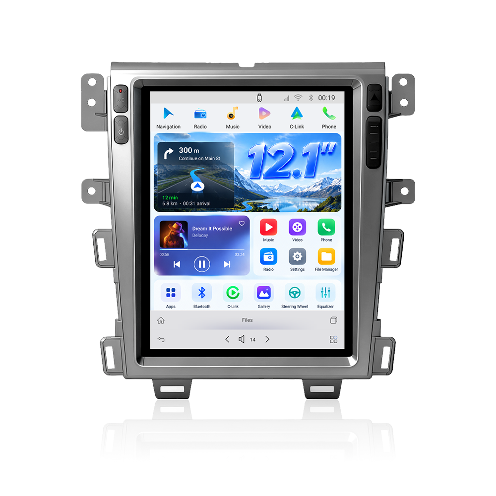 CUSP 12.1 Inch Android Car Stereo for Ford Edge 2007-2014 GPS Navigation Touchscreen Multimedia Head Unit