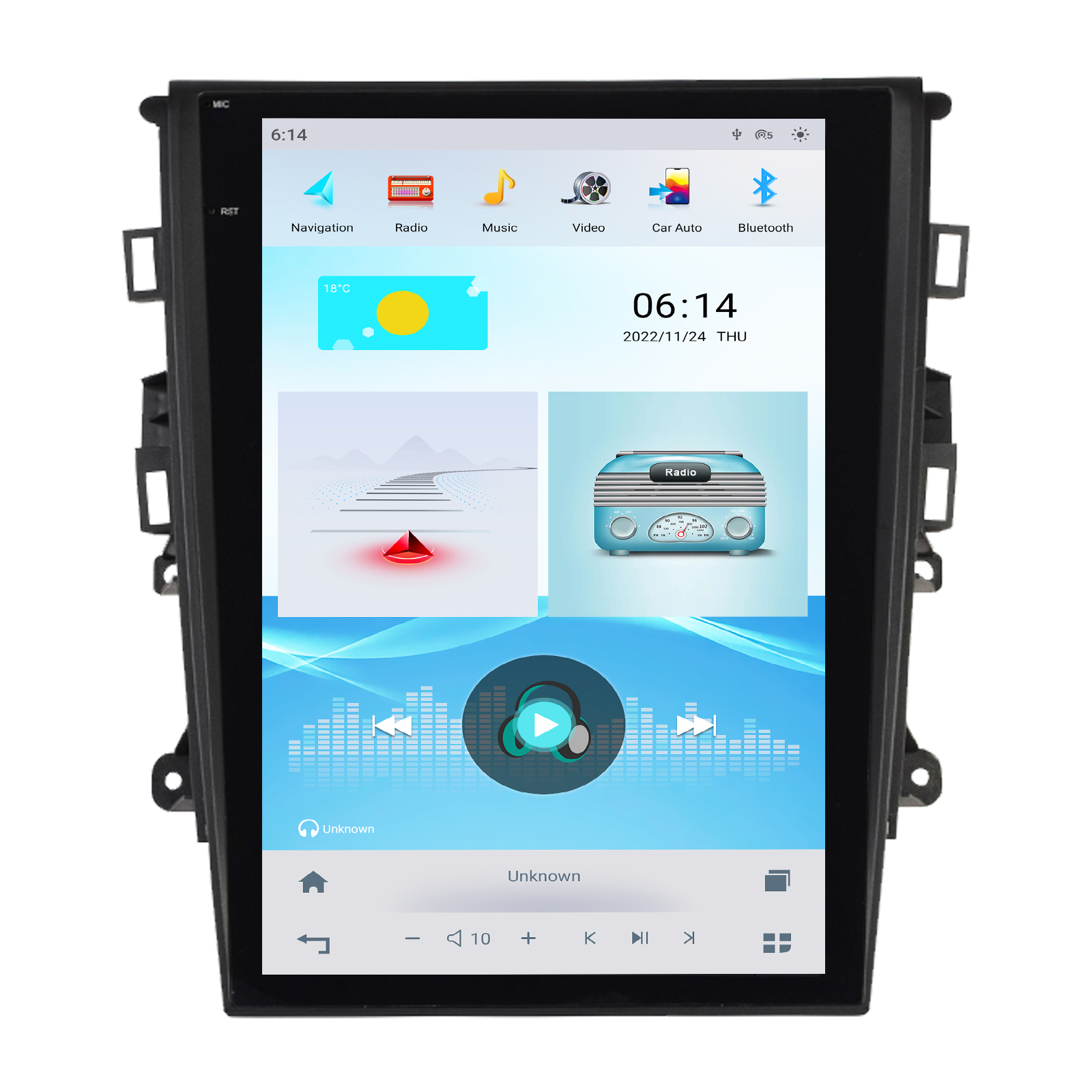 CUSP Ford Mondeo Fusion MK5 2013- Manual A/C 12.1 Inch HD IPS Screen Android Car Stereo Radio GPS Navigation Multimedia Player Tablet Tesla Style Vertical Screen with Car Play Android Auto Bluetooth