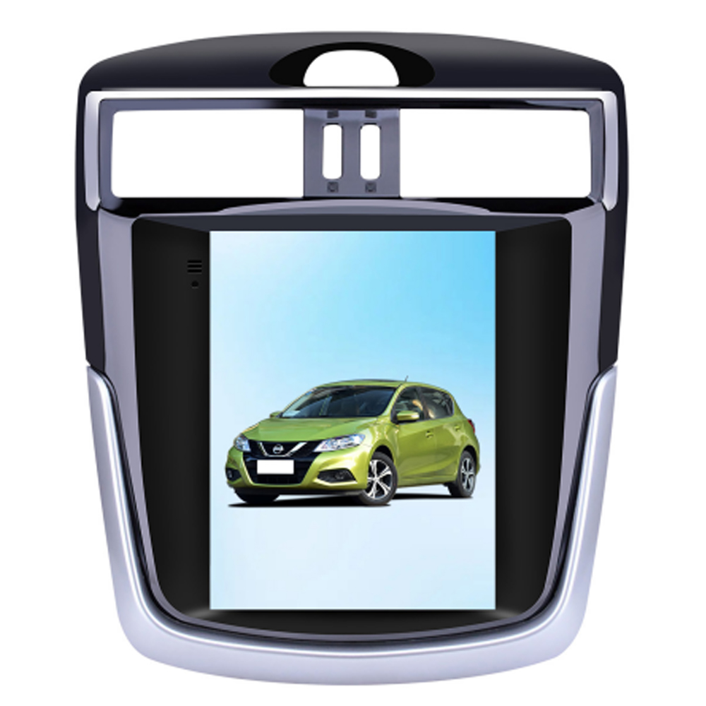 CUSP NISSAN TIIDA 2015- 10.4 Inch HD IPS Screen Android Car Stereo Radio GPS Navigation Multimedia Player Tablet Tesla Style Vertical Screen with Car Play and Android Auto, Bluetooth,FM,AM, RDS, GPS