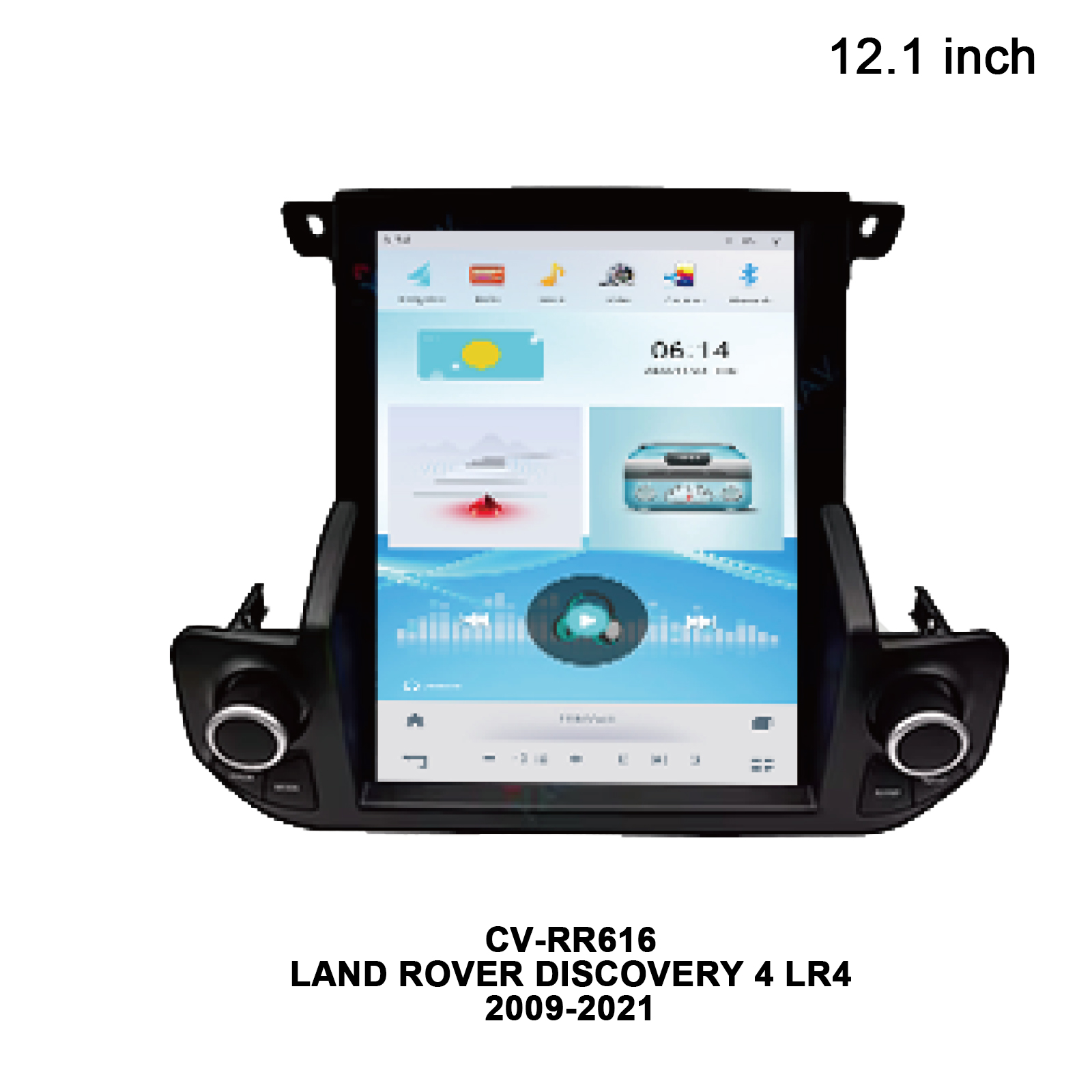 CUSP Land Rover Discovery 4 LR4 2009-2021 10.4 Inch HD IPS Screen Android Car Stereo Radio GPS Navigation Multimedia Player Tablet Tesla Style Vertical Screen with Car Play and Android Auto, Bluetooth